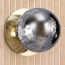 Lassie Molten Ripple Glass Cool White LED Outdoor Wall Light